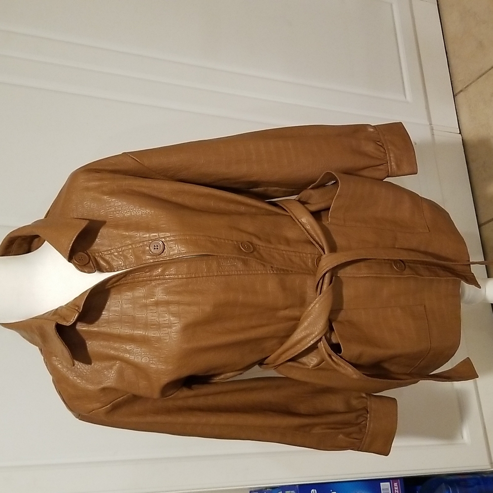 Marc New York Trench Coat Andrew Marc Short Trench Coat Size Medium Brown